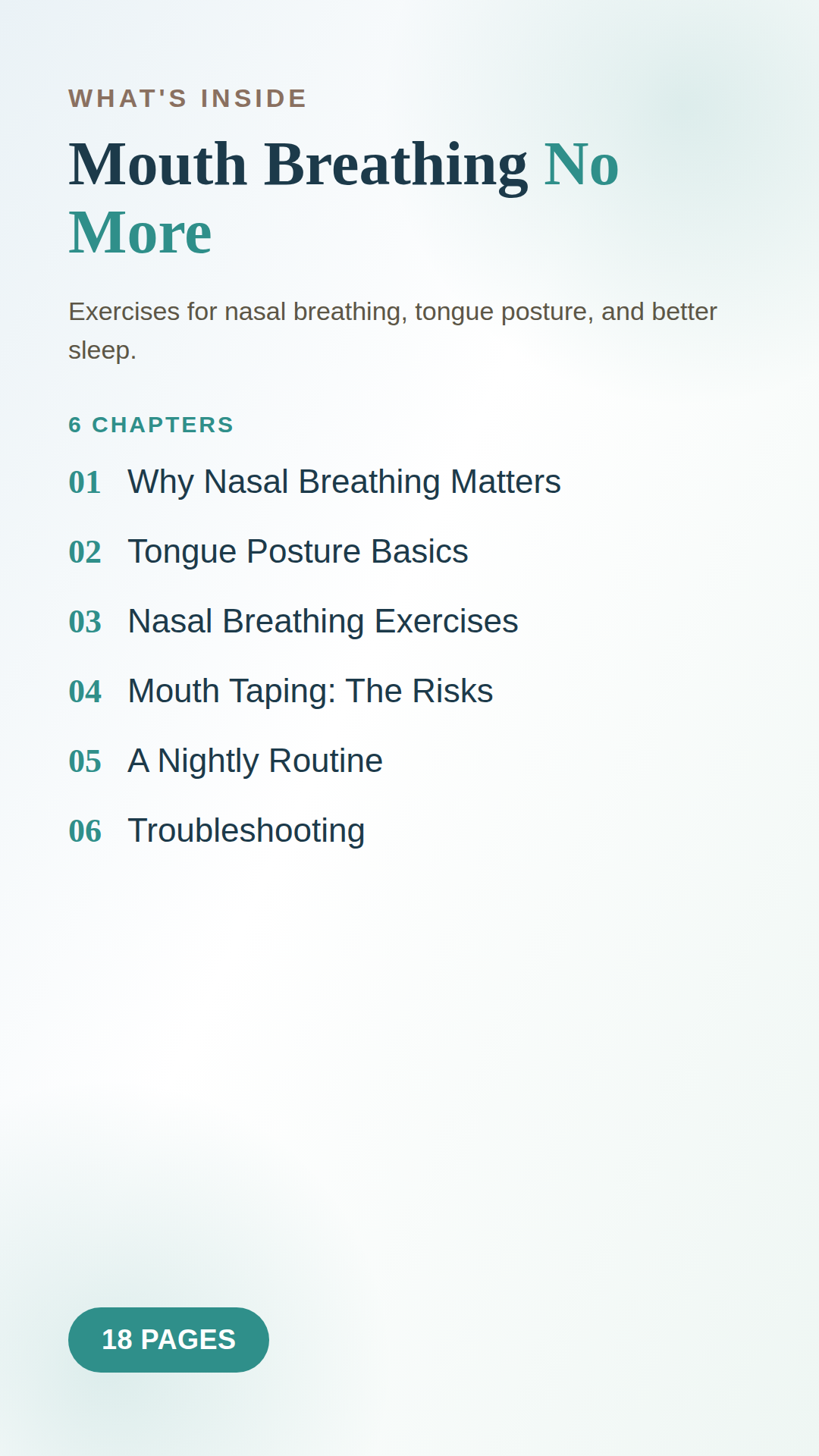 😮‍💨 Mouth Breathing No More