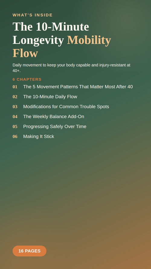 💪 The 10-Minute Longevity Mobility Flow