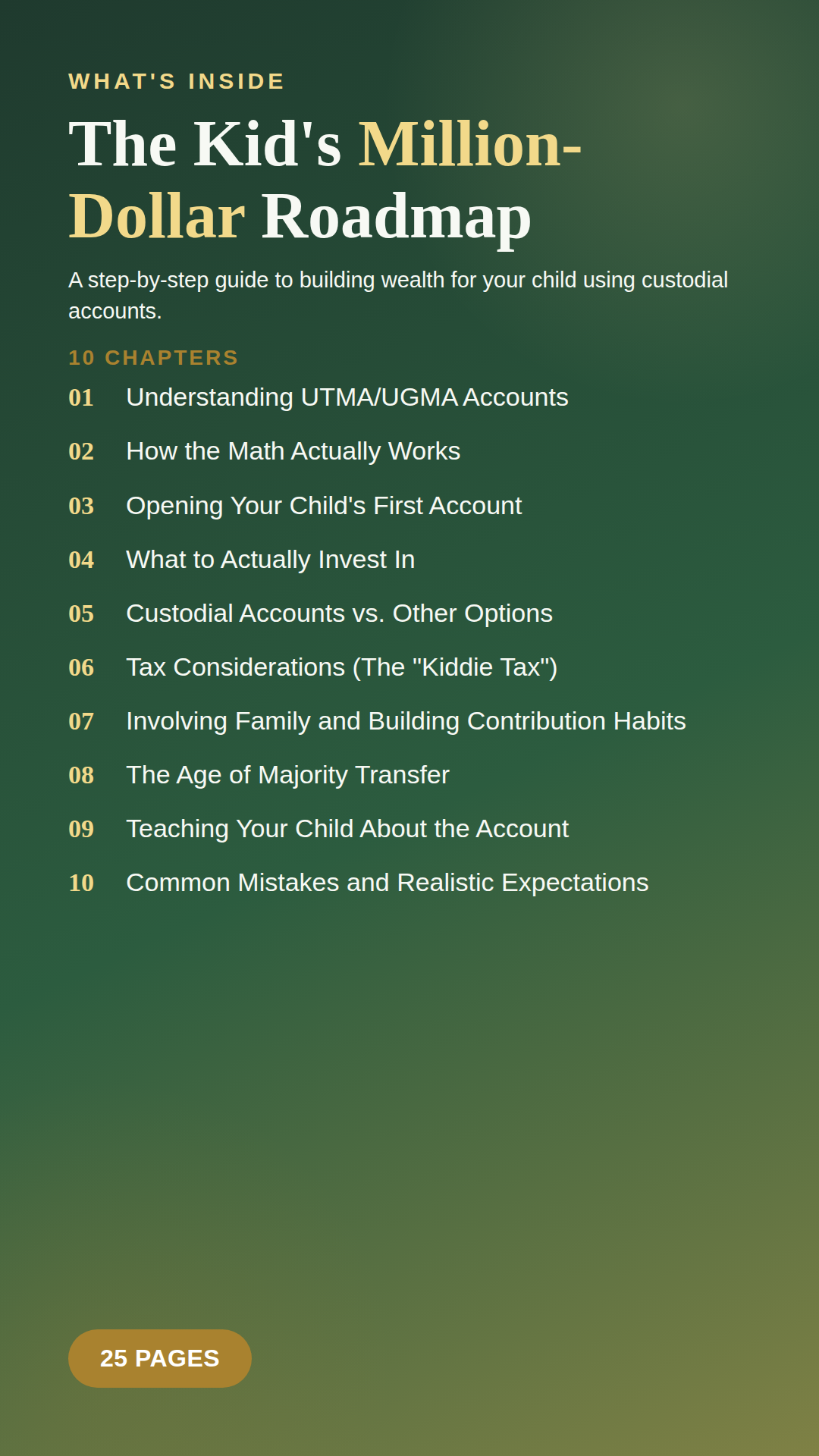 👶 The Kid's MillionDollar Roadmap