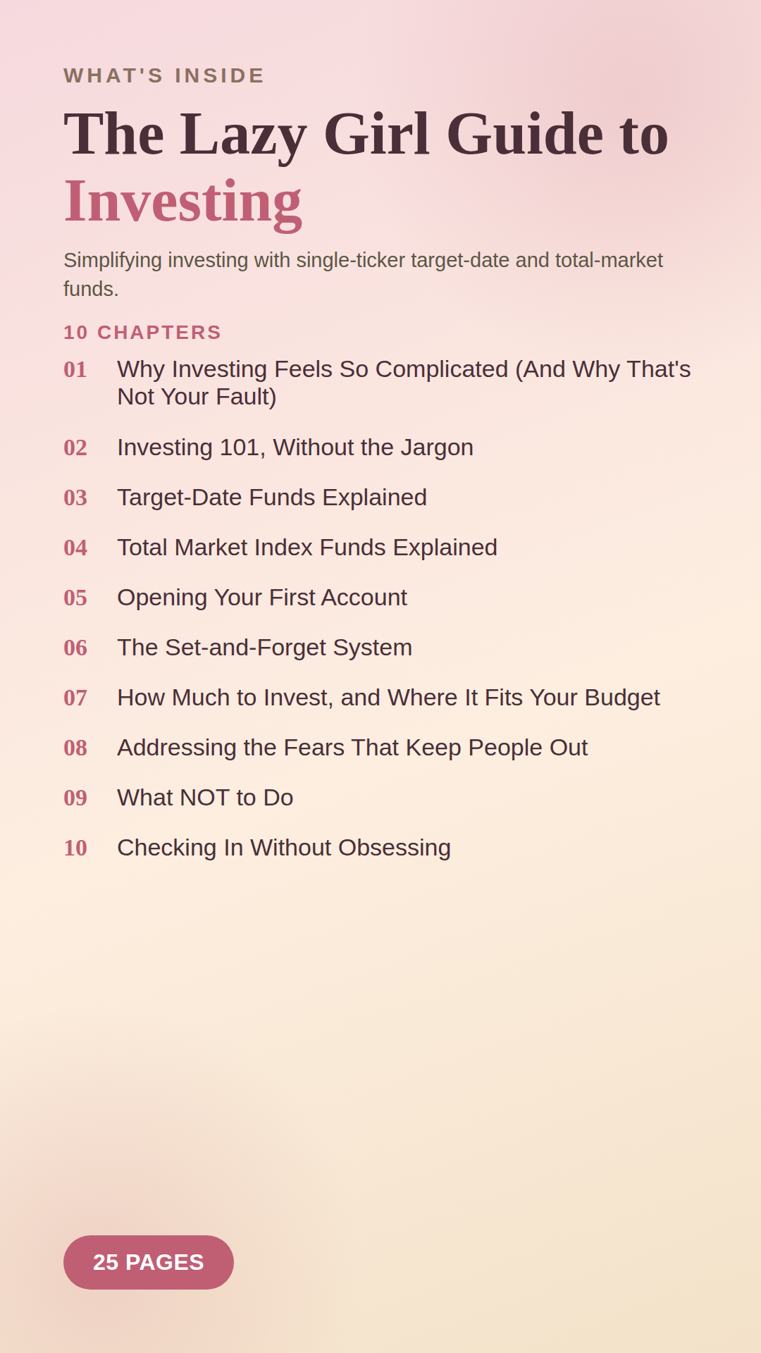 🌸 The Lazy Girl Guide to Investing